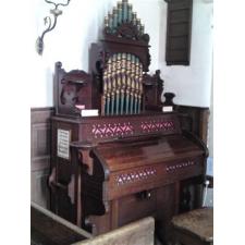 Organ donated by KM's sisters in St Michael's Church, Duntisbourne Rous.